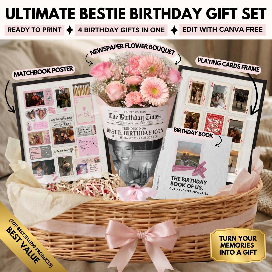 Birthday Gift Bundle for Best Friend | Birthday-gifted-for Her | Custom ...