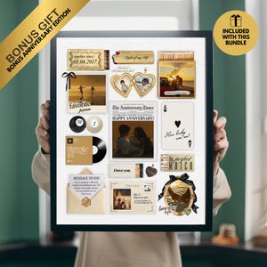 Custom Matchbook Art Bundle | Editable Wall Art | Gift for Him | Couples-Love-Giftful | Custom Gifts for Anniversary | Couplegifted image 14