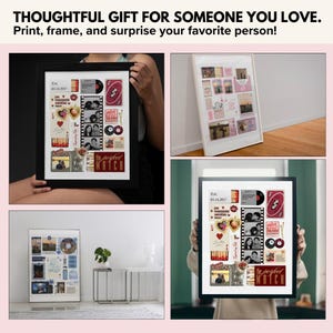 Custom Matchbook Art Bundle | Editable Wall Art | Gift for Him | Couples-Love-Giftful | Custom Gifts for Anniversary | Couplegifted image 6