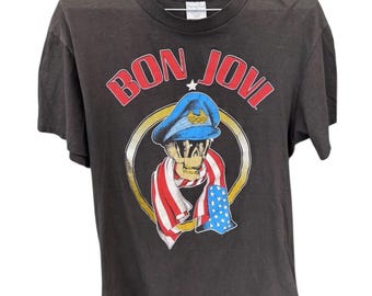 Vintage Bon Jovi Tour 80s Single Stitch Soft T-Shirt