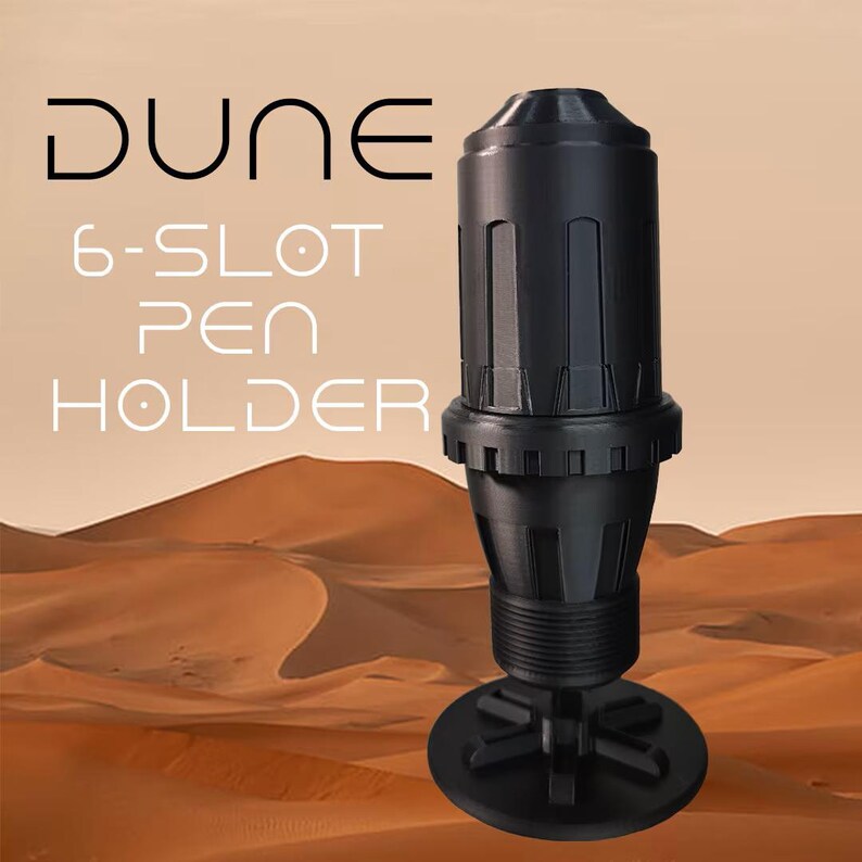Rotating Moving Expanding Dune Sand Thumper Pen Holder Desk Accessory ...