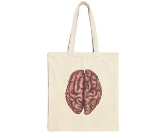 Brain-draagtas: milieuvriendelijk cadeau voor wetenschapsliefhebbers, afgestudeerde studenten, wetenschappers, kunstliefhebbers