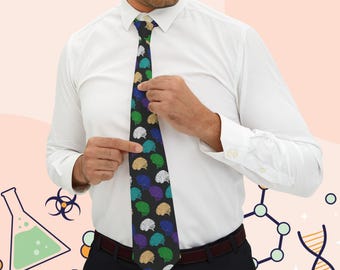 Bunte Gehirn Krawatte: Wissenschaft Liebhaber Geschenk, Satin Polyester Krawatte