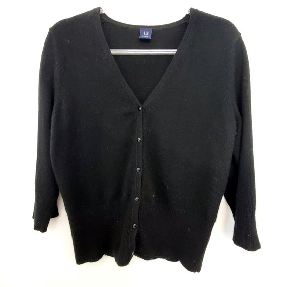 Stunning Black Cashmere Blend Wool Suit by Carlisle Small Circa 1990/'s
