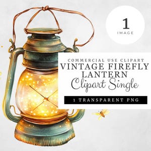 Vintage Glühwürmchen Laterne Clipart | Glühend grüne Glas transparent PNG Magische Sommer Licht Glühwürmchen Clipart für Kommerzielle Nutzung EINZELBILD
