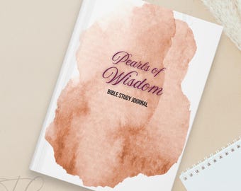 Bible Study Personalized Journal, Custom Notebook for Women, Wisdom Notes, Custom Notebook Personalized Journal Sermon Notes, Christian Gift