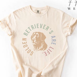 Golden Retriever Shirt, Dog Lover Gift, Cute Pet T-Shirt, Puppy Design Tee, Animal Lover Clothing, Unique Dog Graphic Tee