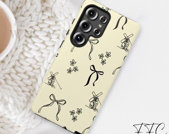Christian Easter Phone Case: Cross, Dove, Bible Design - Faith Gift