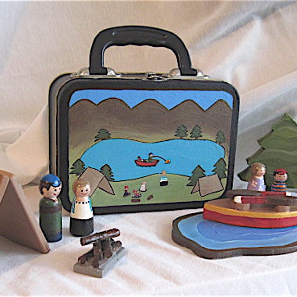 Peg Dolls - Lunch Box Campers - Reserved for Val