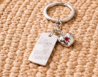 Love and Deep Space Keychain, Sylus Raven Metal Keyring, Friend Gift