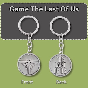 The last of us Game Keychain, Joel Ellie Metal Keyring, Gift for Gamers