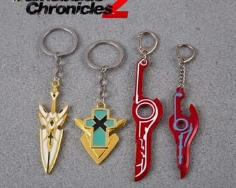 Game Inspired Sword Keychain, Anime Weapon Metal Key Ring, Gift for Him