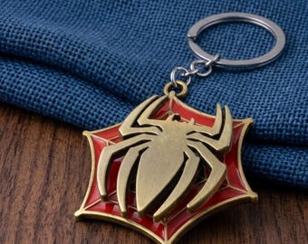 Cartoon Spider Blade Keychain, Creative Weapon Key Ring, Unique Gift for Him