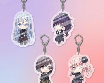Anime Inspired Acrylic Keychain, PJSK Character Keychain Set, Cosplay Gift