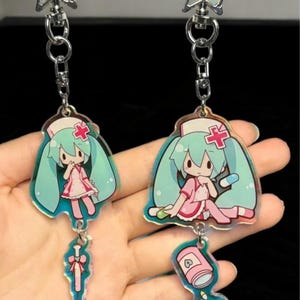 Hatsune Miku Acrylic Keychain, Girls Creative Fashionable Keychain, Girls Gift For Birthday