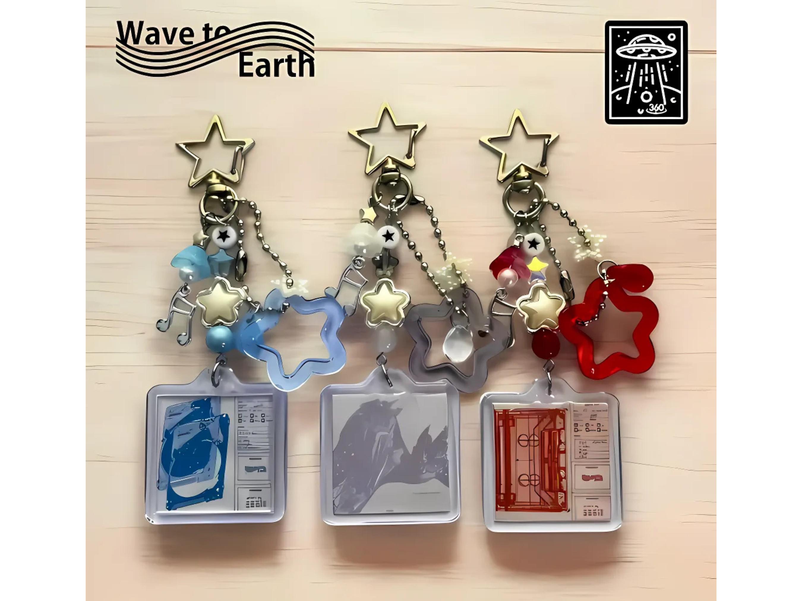Wave to Earth Keychain, Handmade Beaded Key Chain, Wave to Earth Merch, Album Cover keychains  Birthday Gift