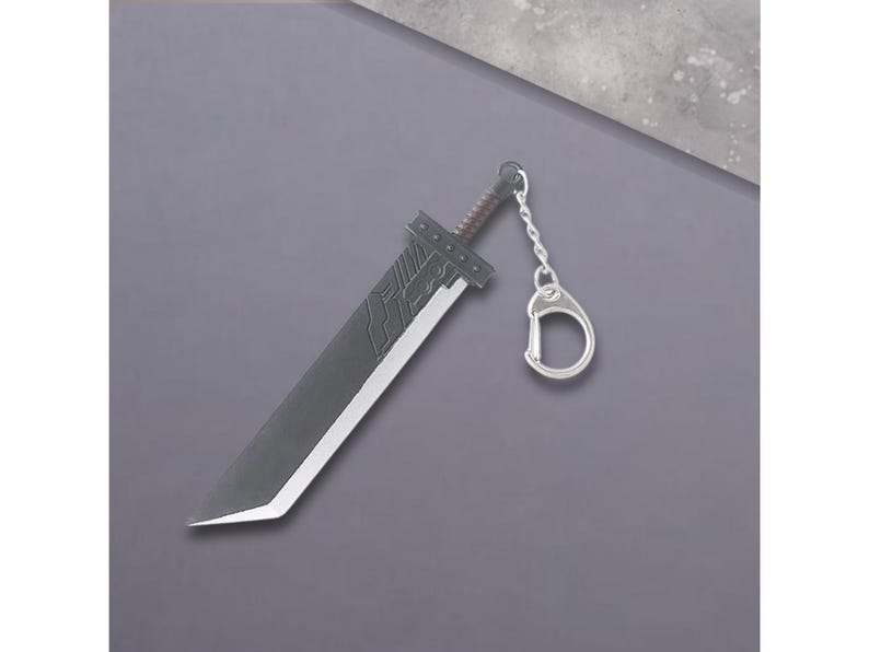 Fantasy Remake Sword Keychain, Iconic Buster Weapon Keyring, Sword Gift ...
