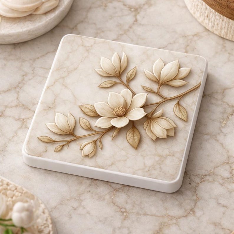 ArtbyTamri Magnolia Coasters
