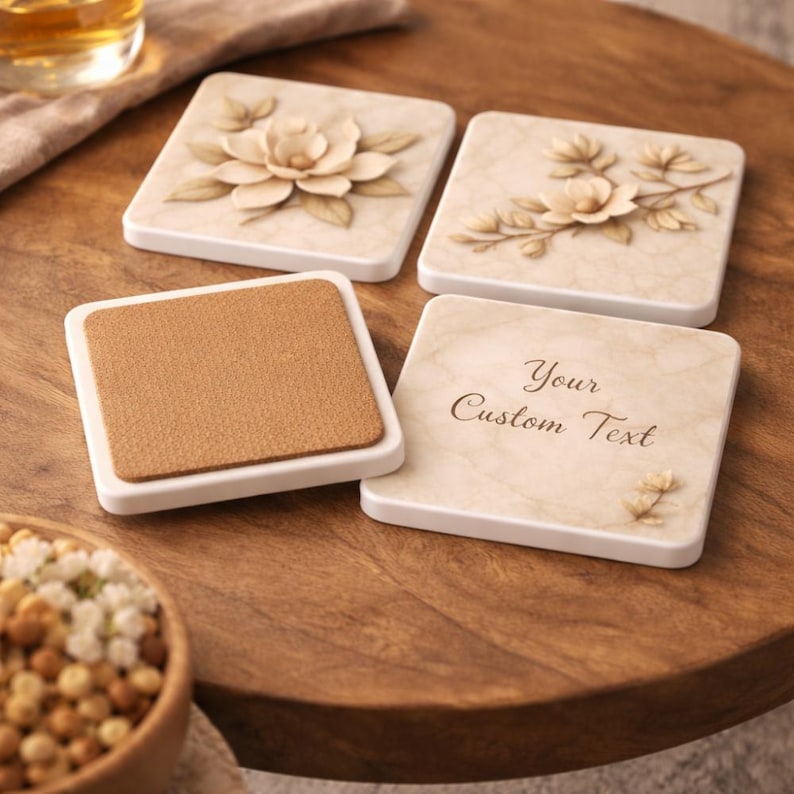 ArtbyTamri Magnolia Coasters - Thumbnail 5
