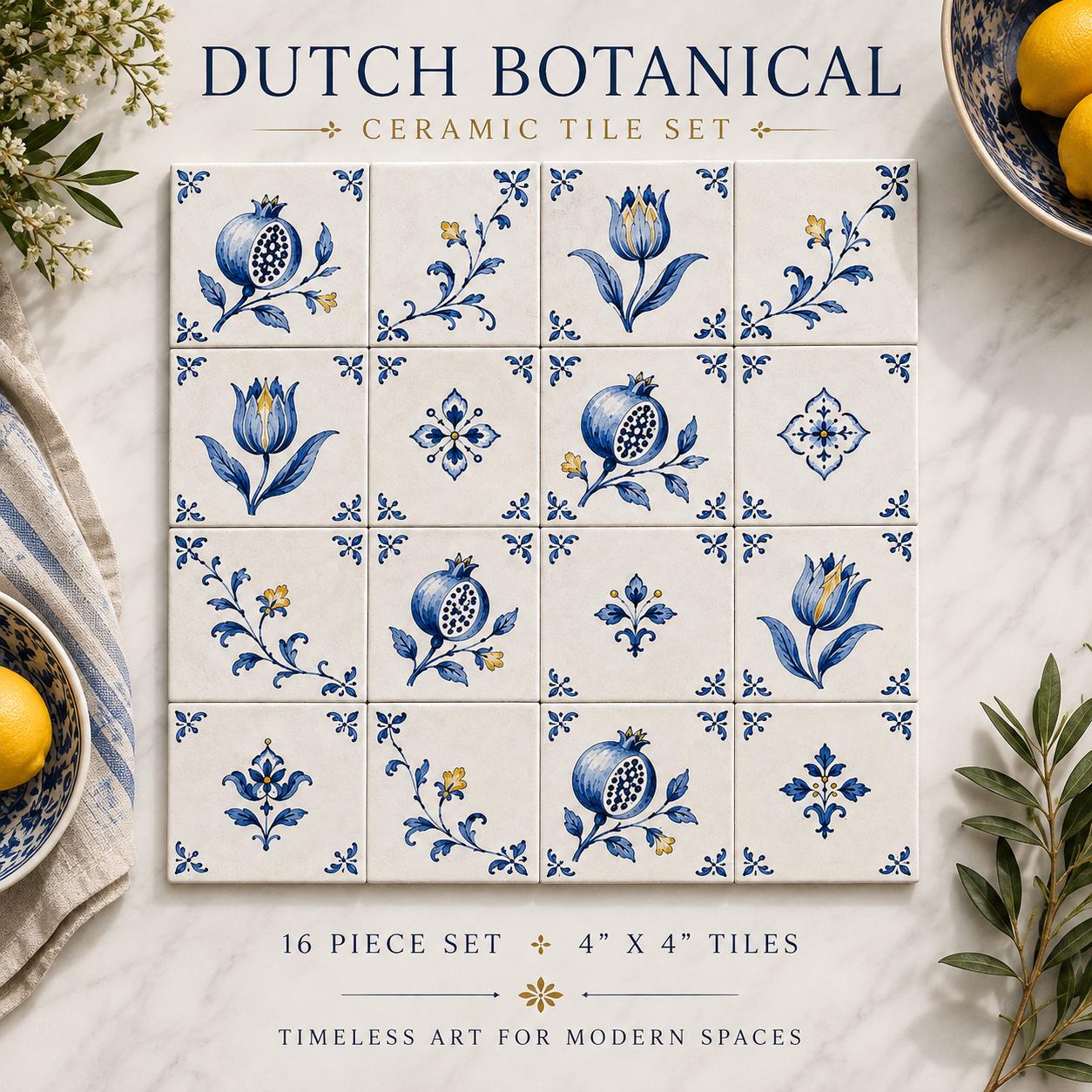 Delft Tile 4x4 - Etsy
