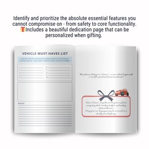 Vehicle Purchase Step By Step Printable Guide, New Car Buying Planner Inserts, Used Car Inspection Checklist PDF, Financing, Ownership Costs image 7