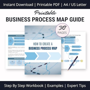 Gestion des processus métier pour les débutants, guide étape par étape pour créer une carte d'entreprise, améliorer les flux de travail, productivité, cahier d'exercices de l'étudiant PDF