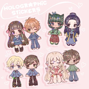 Shoujo Romance Anime - Stickers bateau couple
