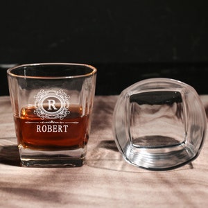 Customized Whiskey Glass , Engraved Whiskey Glass, Whiskey lover gifts Set Groomsman Gift, Best Man Gift, Gift for Dad Grandpa Husband Son