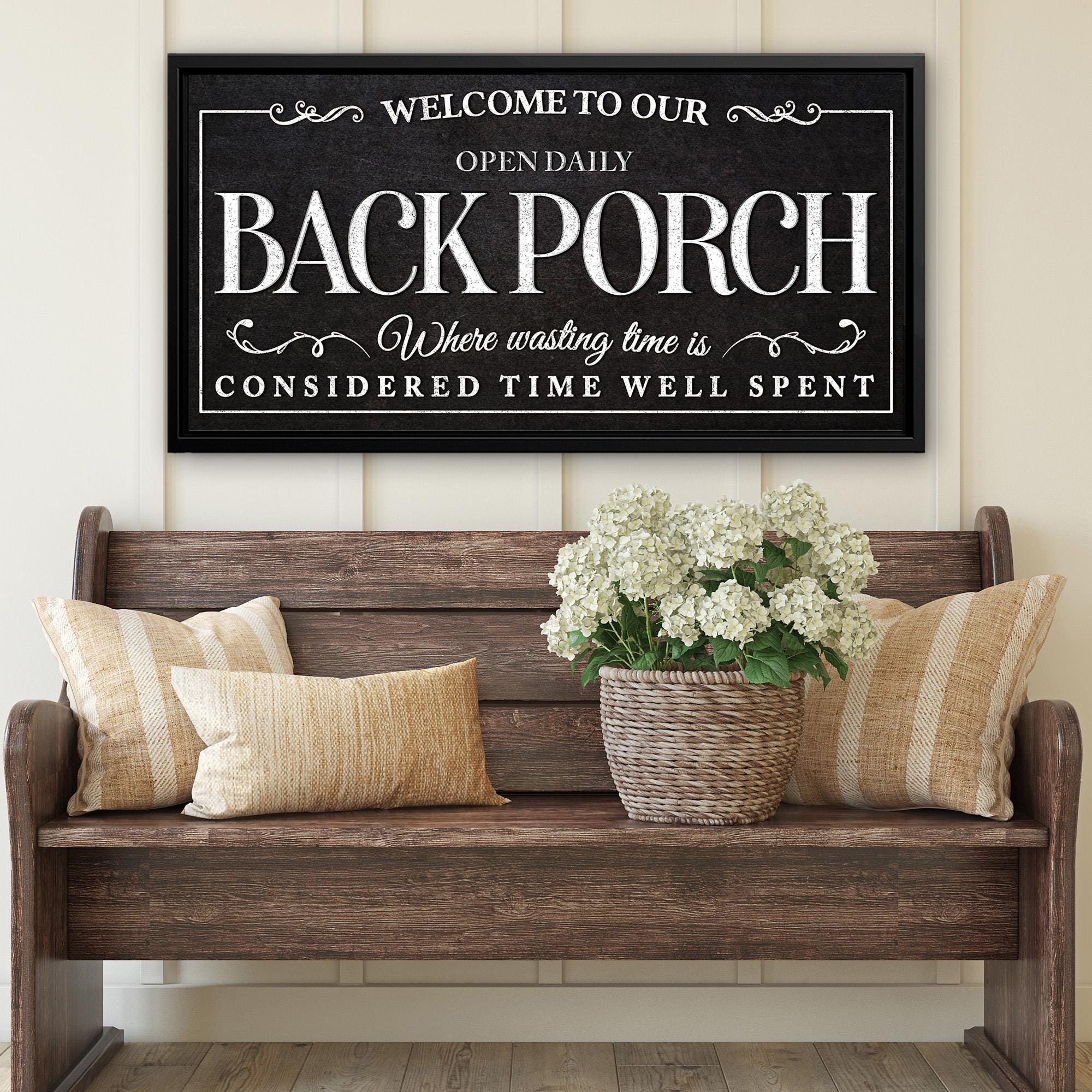 Personalized Back Porch Sign Custom Patio Deck Bar & Grill Backyard ...