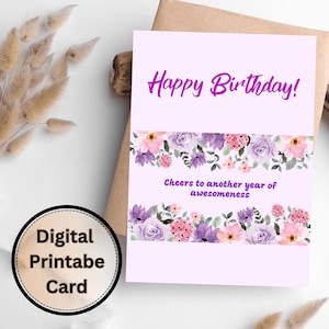 tolle Geburtstagskarte, einzigartige Karten, niedlicher Geburtstag, bunte Geburtstagskarte, Blumenkarten zum Geburtstag, alles Gute zum Geburtstag, Freundeskarte, Kinder.