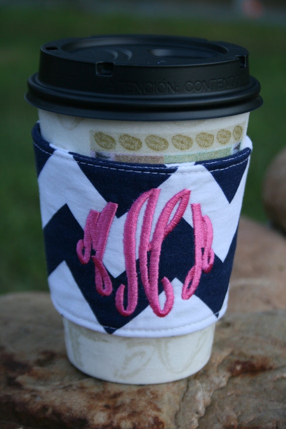 Items similar to Personalized Coffee Cup Cozy on Etsy
