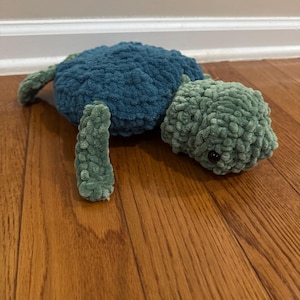 Crochet Turtle Amigurumi- Approximately 12&quot;