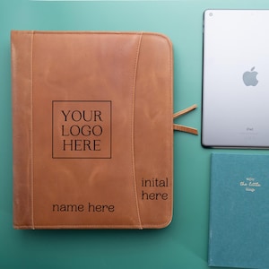 Cartera personalizada de cuero de primera calidad con cierre de cremallera, elegante obsequio empresarial para él/ella, opción de logotipo grabado disponible
