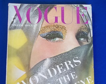 Original Vogue Magazine 1964  December Special Issue   Mod Retro Clothing and Ads Larger size 290+ pages