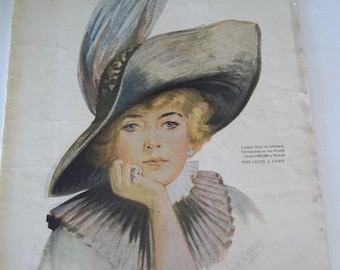 Original Vintage November 1913  Womens World Magazine 38 pages 1910's era