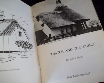 Original Vintage FEARN, Jacqueline - Thatch and thatching - Shire Album 16-- Roof repair and Grass Roof