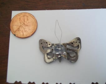 Enhebrador de agujas de mariposa antiguo
