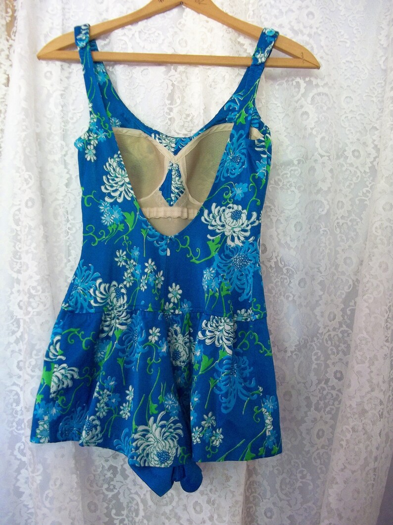 Vintage Roxanne Bathing Suit Swim Suit Late 70's Teal Blue - Etsy