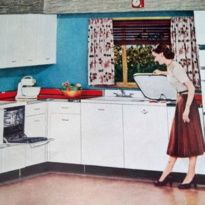 Original Vintage American Home December 1951 Decor Ads 1950's era Decor and style Magazine image 9