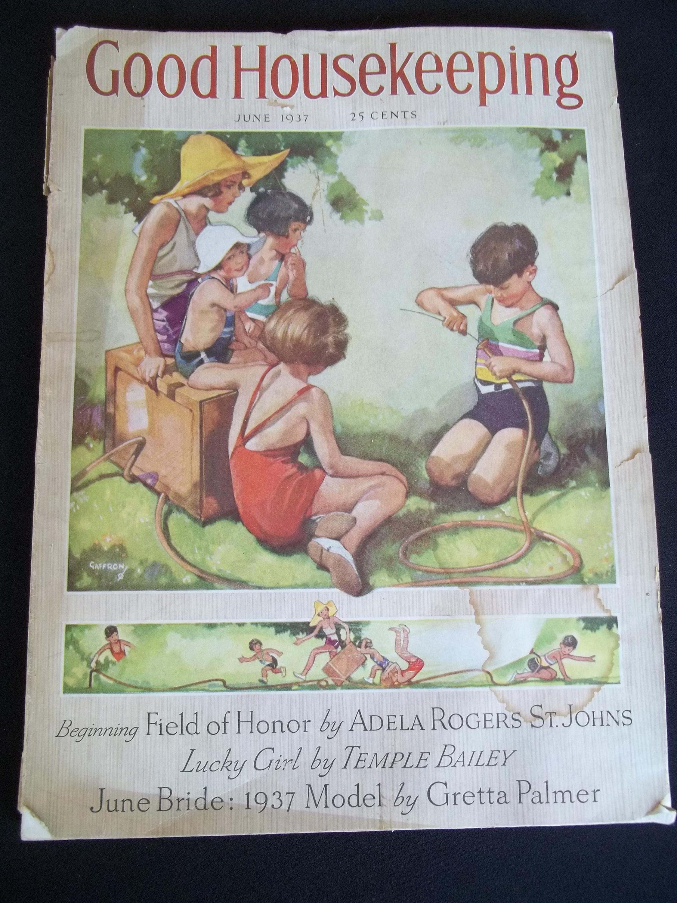 ビンテージ本　good housekeeping Original 1930's Vintage GOOD HOUSEKEEPING Magazine June 1937