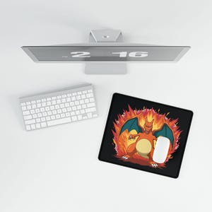 Fiery One Desk Mat, Mouse Pad, Office Decor, Desk Accessory, Computer Accessories, Gaming Mat
