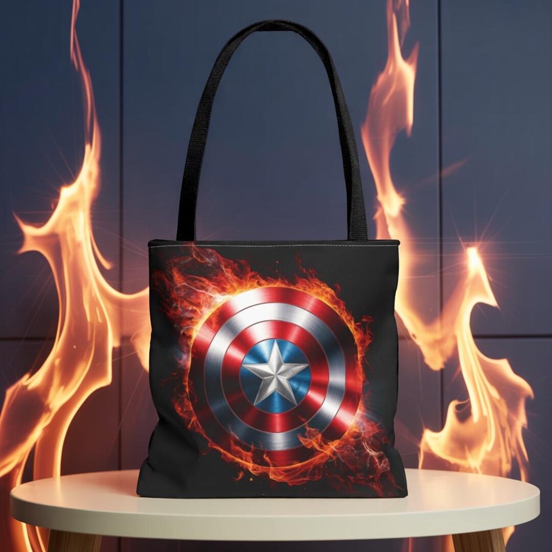 キャプテン・アメリカ 盾デザイン バッグ キャプテン・アメリカ シールド トートバッグ：スーパーヒーロー