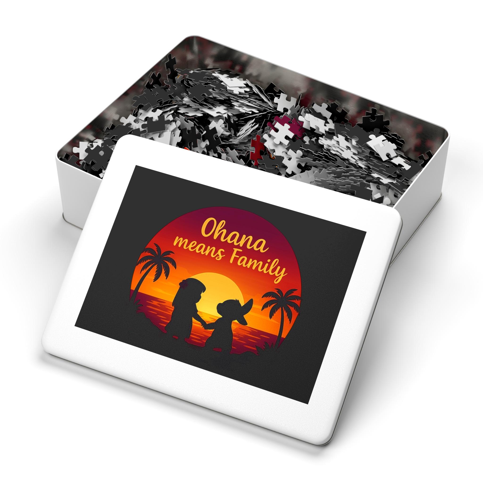 Ohana Family Jigsaw Puzzle: Hawaiian Sunset Silhouette - Etsy