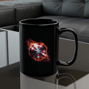 Kaffeetasse mit Kaffeetasse: Rot, Weiß, Blau, Sterne Design Bild 4