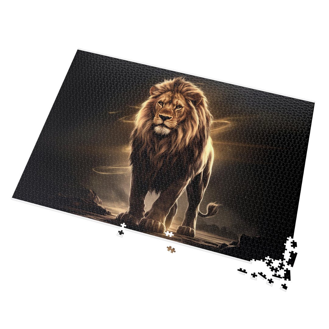 Majestic Lion Puzzle - Etsy