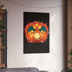 Vertical Poster, The Fiery One Print, Matte Wall Art, Home Decor, Unique Poster Gift