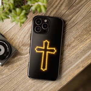 Glowing Cross Phone Case - Faith-Inspired Tough Cases