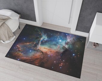 Cosmic Nebula Floor Mat: Galactic Welcome Mat