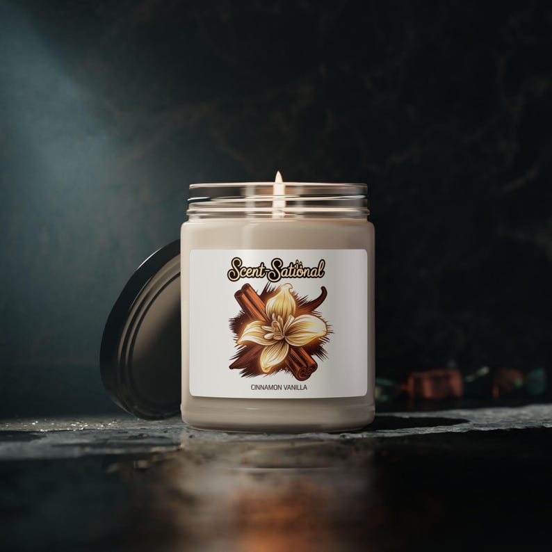 Cinnamon Vanilla Scented Candle