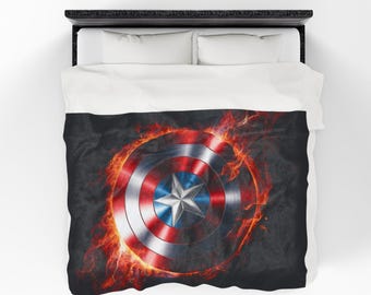 Housse de couette Shield Flames Design